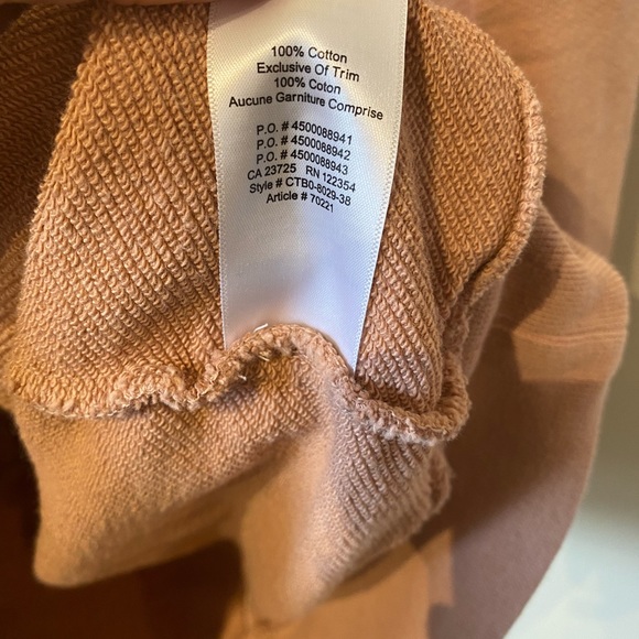 - Aritizia the group Babaton size xxs rusty pink long sleeve medium weight… - Picture 6 of 9